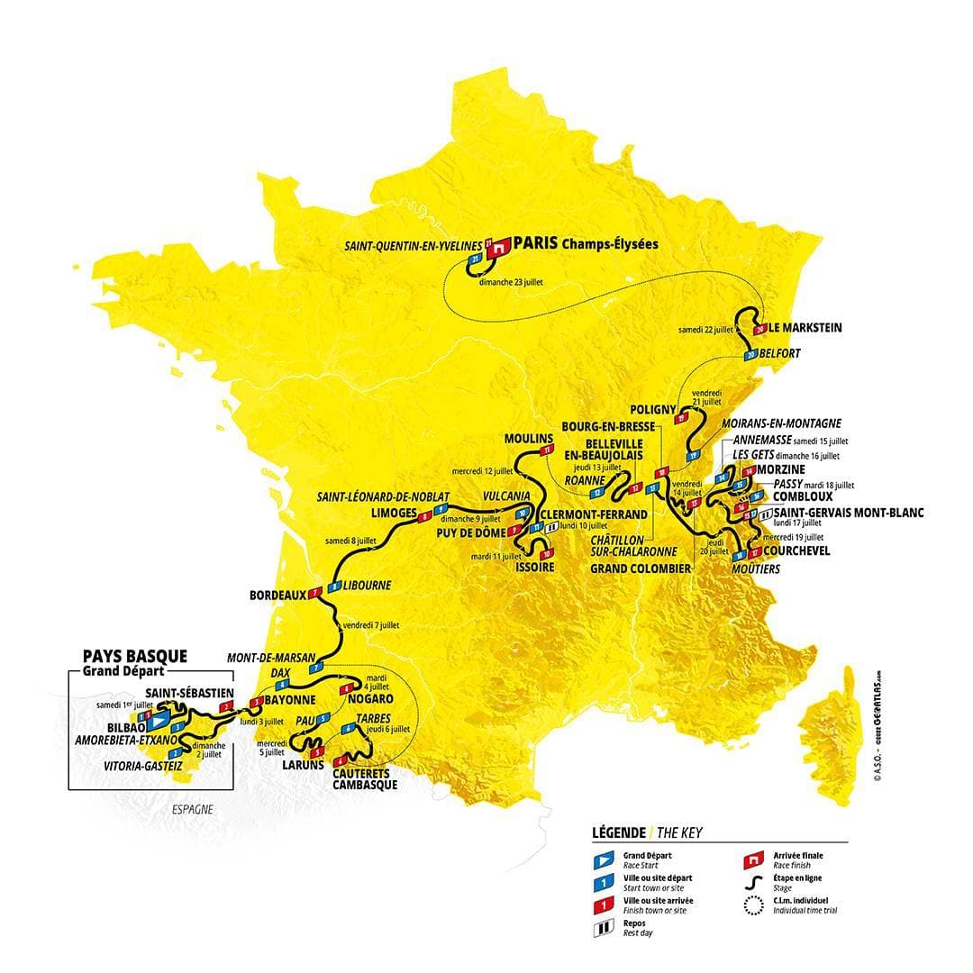 Le parcours du Tour de France 2023 dévoilé